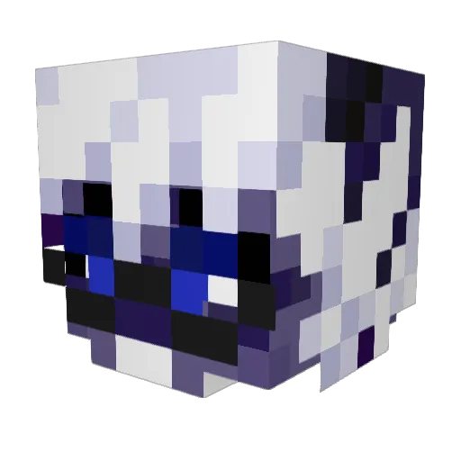 Eightpuma Minecraft avatar head, 3D render