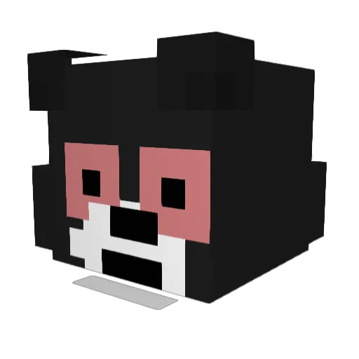 Eighty83Three Minecraft avatar head, 3D render