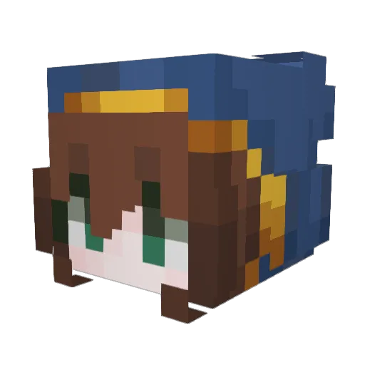 EightyBike49502 Minecraft avatar head, 3D render