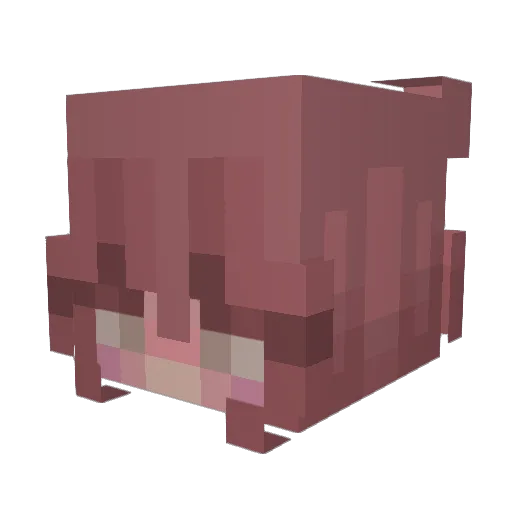 EightyMiles Minecraft avatar head, 3D render
