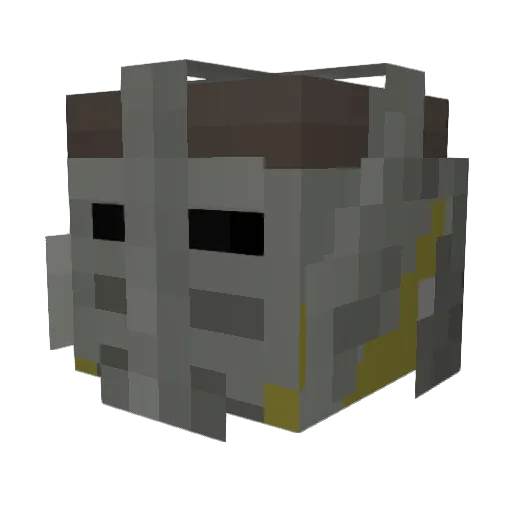 Eiheychan Minecraft avatar head, 3D render