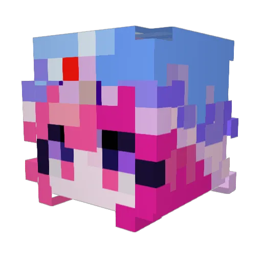 Eihik Minecraft avatar head, 3D render