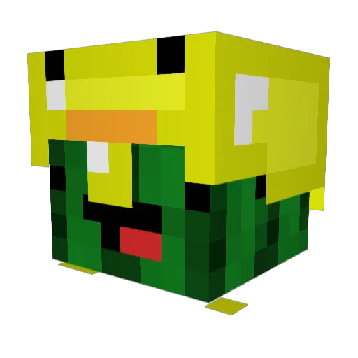 Eijck69 Minecraft avatar head, 3D render