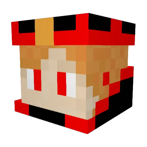 Eik25 Minecraft avatar head, 3D render