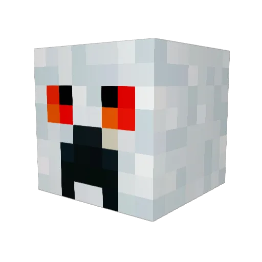 Eika4 Minecraft avatar head, 3D render