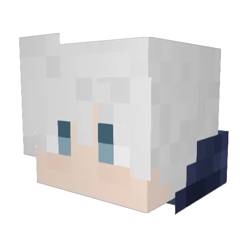 Eikaro Minecraft avatar head, 3D render