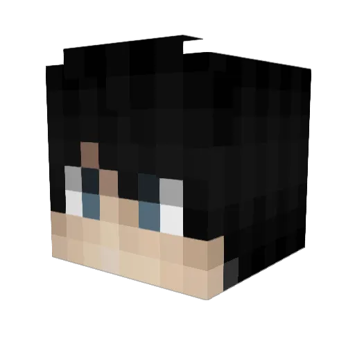 Eikichi_X Minecraft avatar head, 3D render