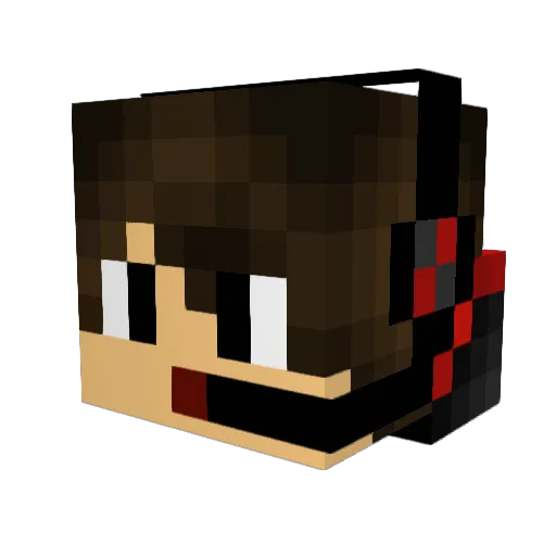 Eikkis Minecraft avatar head, 3D render