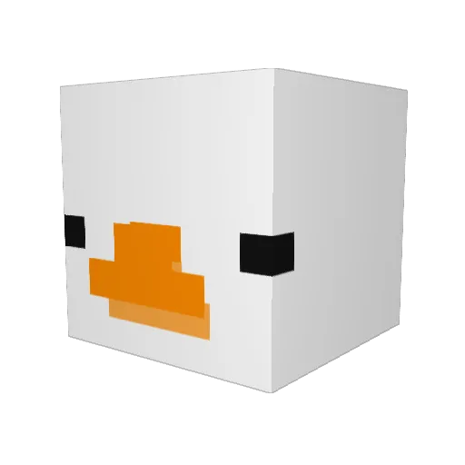 Eikmans Minecraft avatar head, 3D render