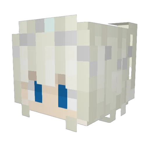 EikyouPix Minecraft avatar head, 3D render