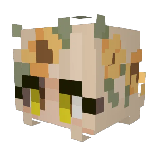 EileSabs Minecraft avatar head, 3D render