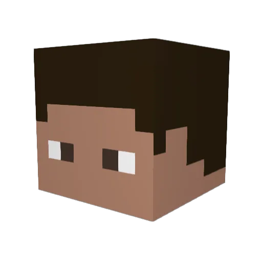 EiloMeilo Minecraft avatar head, 3D render