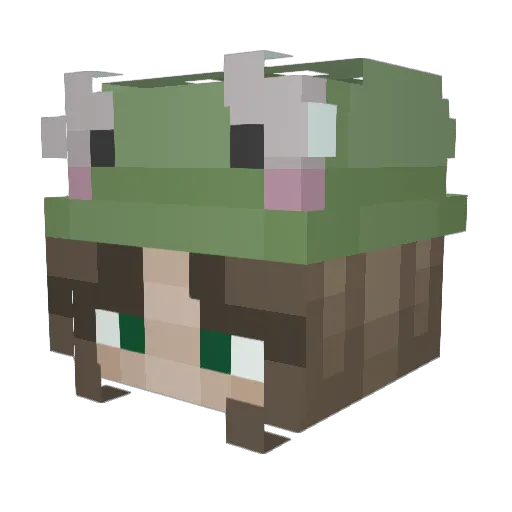 EiloSunset Minecraft avatar head, 3D render