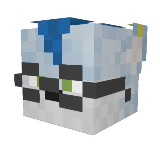 EilvaJunner Minecraft avatar head, 3D render