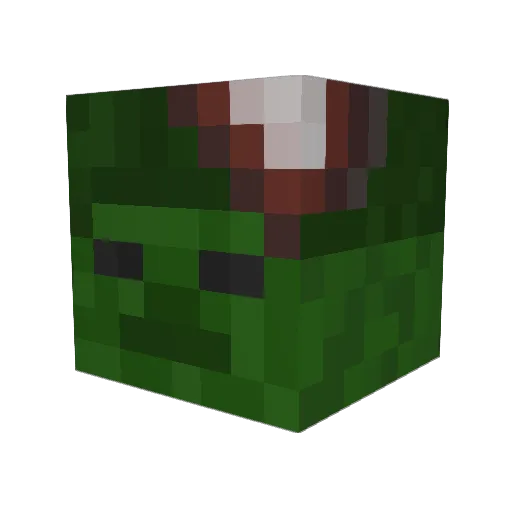 EimBOT Minecraft avatar head, 3D render