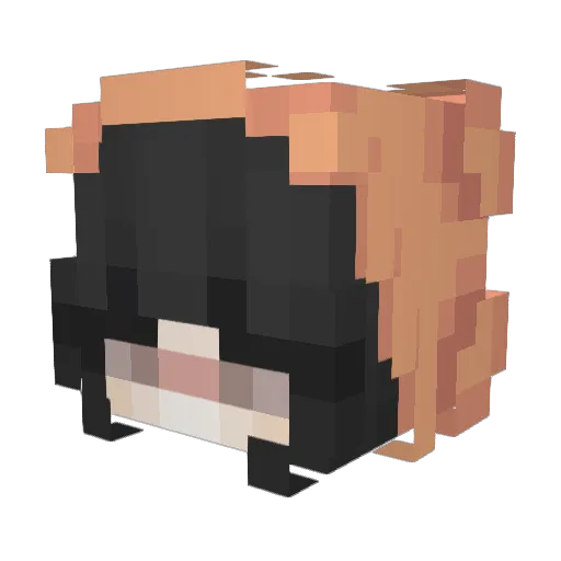 Eimy237 Minecraft avatar head, 3D render
