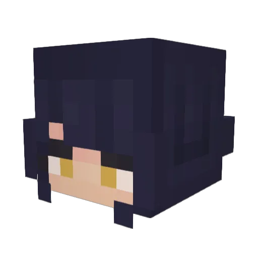 EinCrowly Minecraft avatar head, 3D render