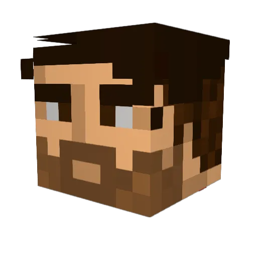EinEule Minecraft avatar head, 3D render