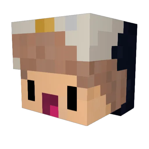 EinISmoky Minecraft avatar head, 3D render