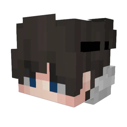 EinKiloKoks Minecraft avatar head, 3D render