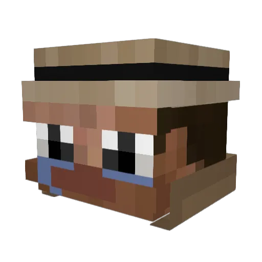 EinM4nu Minecraft avatar head, 3D render