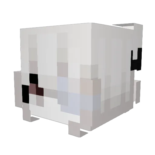 EinStueckPapier Minecraft avatar head, 3D render