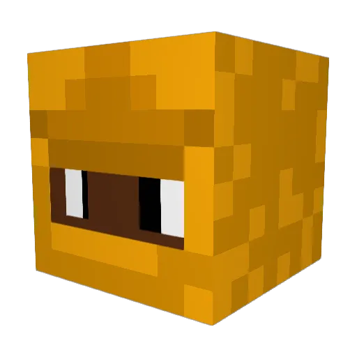 EinYuki Minecraft avatar head, 3D render