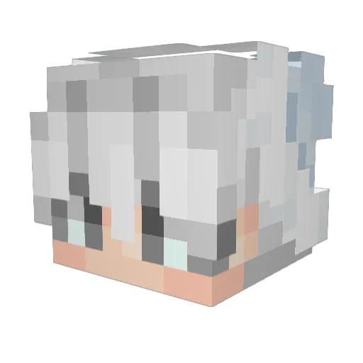 Eindeutiger Minecraft avatar head, 3D render