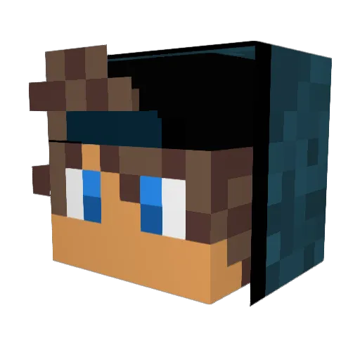 EinfachAmadeus Minecraft avatar head, 3D render
