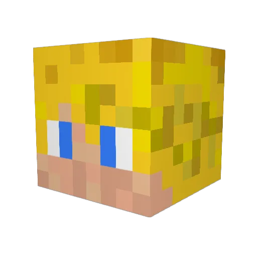 EinfachAthlet Minecraft avatar head, 3D render