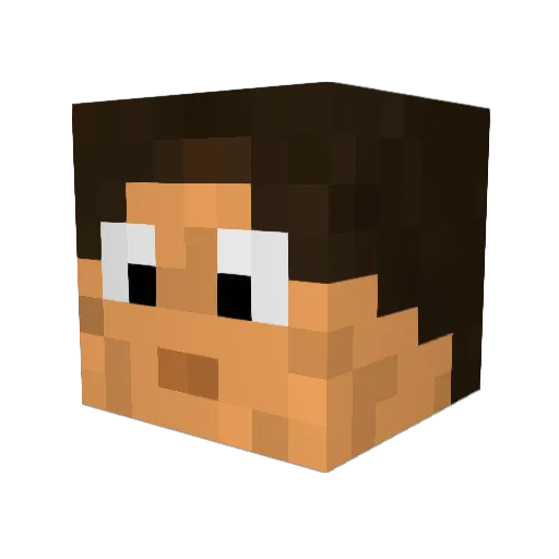 EinfachBrathahn Minecraft avatar head, 3D render