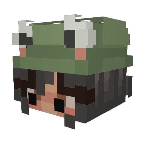 EinfachJanina Minecraft avatar head, 3D render