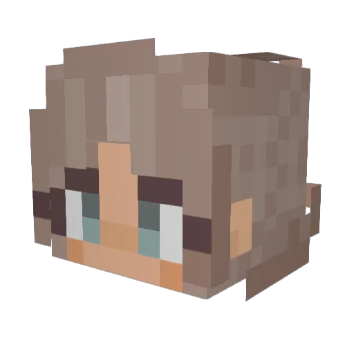 EinfachJessy Minecraft avatar head, 3D render
