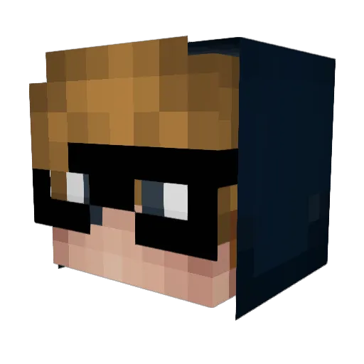 EinfachKlaas Minecraft avatar head, 3D render