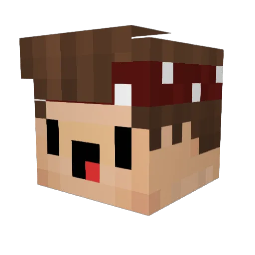 EinfachLoo Minecraft avatar head, 3D render