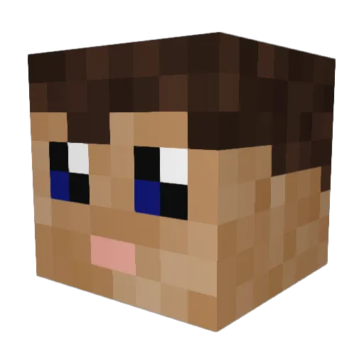 EinfachMarkus Minecraft avatar head, 3D render