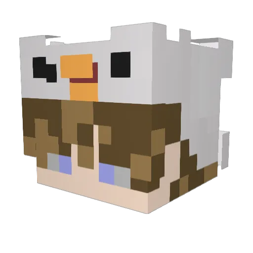 EinfachNurMichi Minecraft avatar head, 3D render