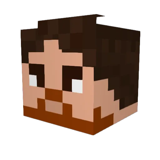EinfachOka Minecraft avatar head, 3D render