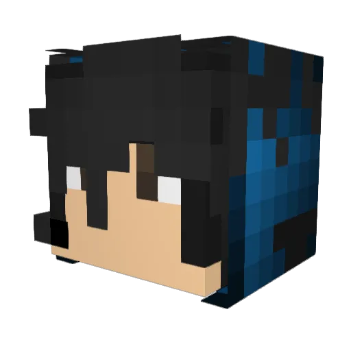 Einfach_HG Minecraft avatar head, 3D render