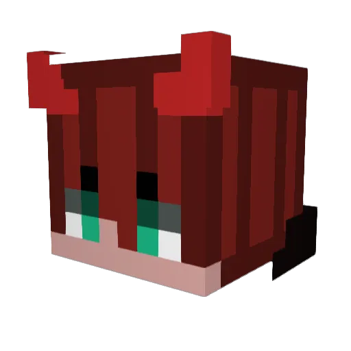 Einfach_Moon Minecraft avatar head, 3D render