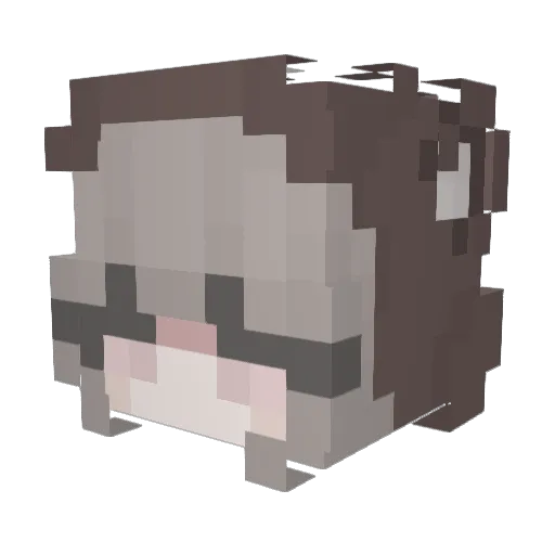 Einfachmariaa Minecraft avatar head, 3D render