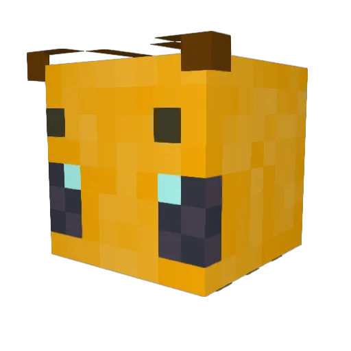 Einfachweissglut Minecraft avatar head, 3D render