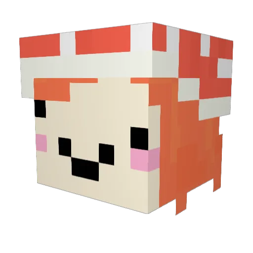 Eingein Minecraft avatar head, 3D render