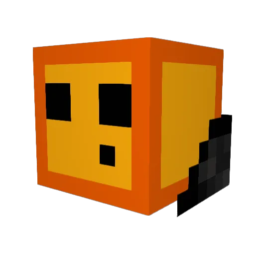 Eingerby Minecraft avatar head, 3D render