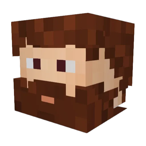 Einherjard Minecraft avatar head, 3D render