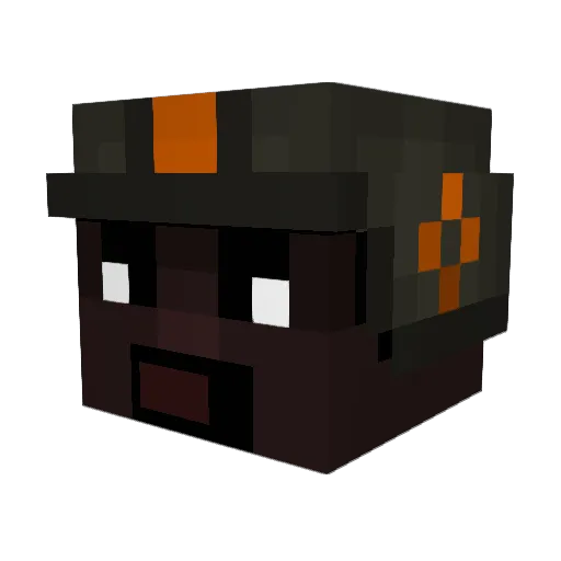 Einherjars Minecraft avatar head, 3D render
