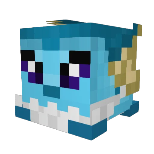 EinhornGarde Minecraft avatar head, 3D render