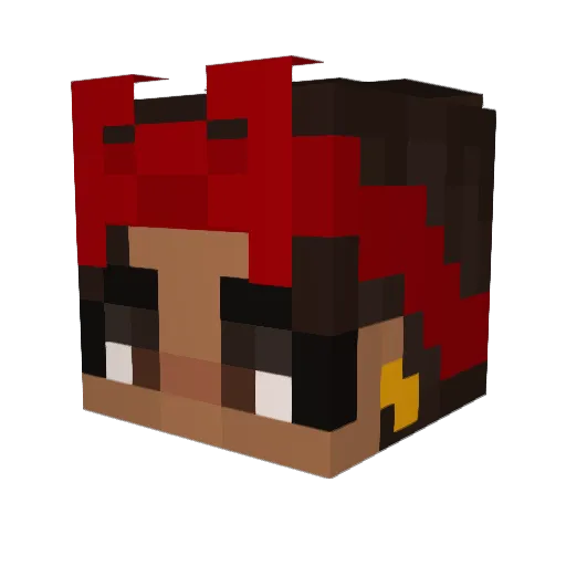 EinhornJolin Minecraft avatar head, 3D render