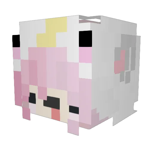 Einhornkitty22 Minecraft avatar head, 3D render