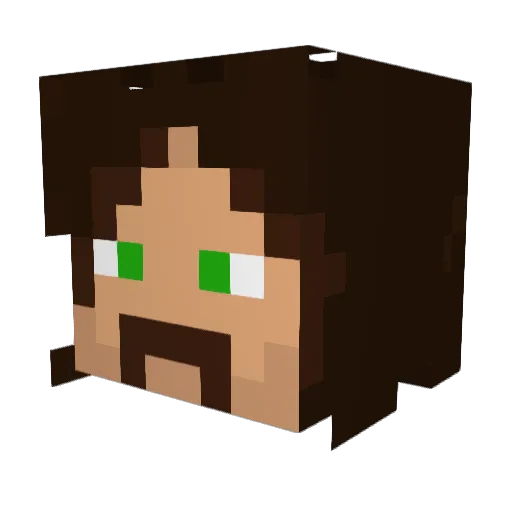 Einorth Minecraft avatar head, 3D render
